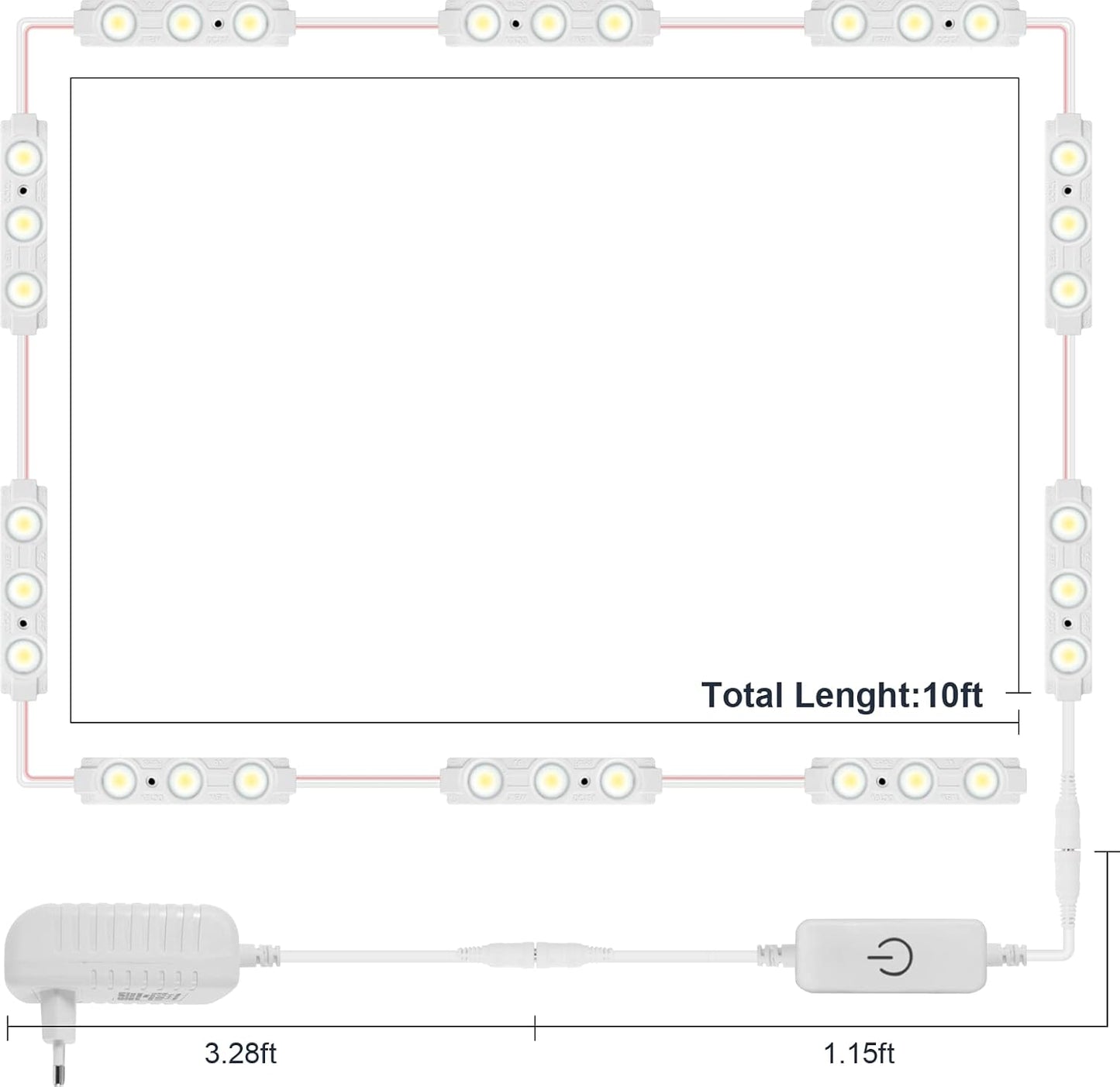 Luces LED de espejo 14 modulos - additional image 3