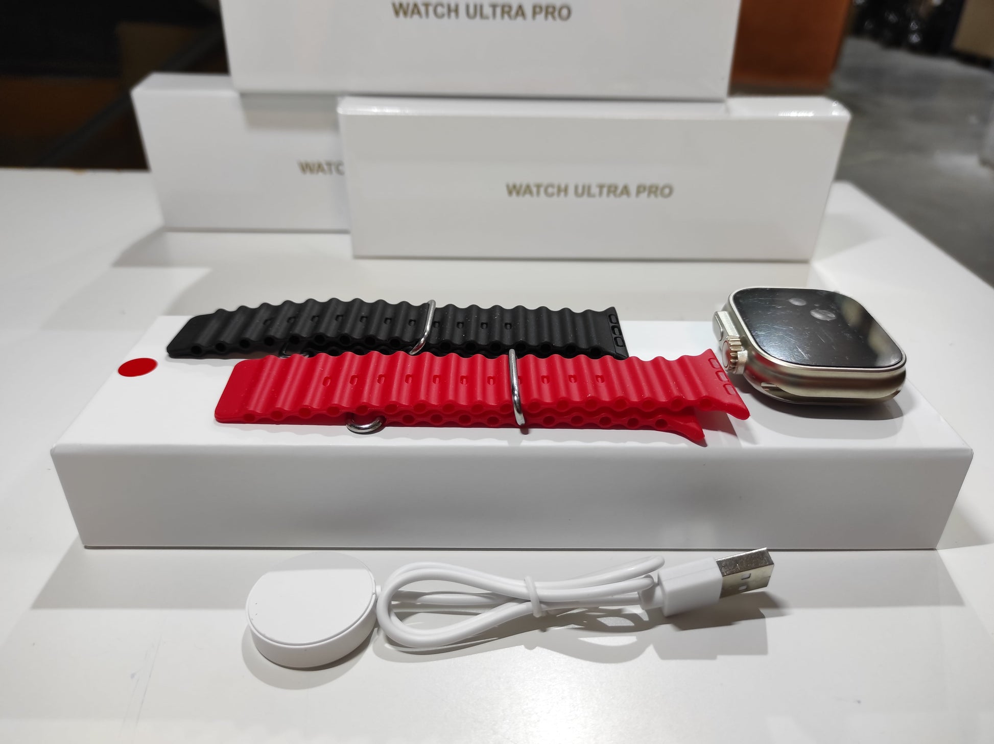 Smartwatch Ultra Pro con 2 correas ( negro + rojo ) - additional image 5