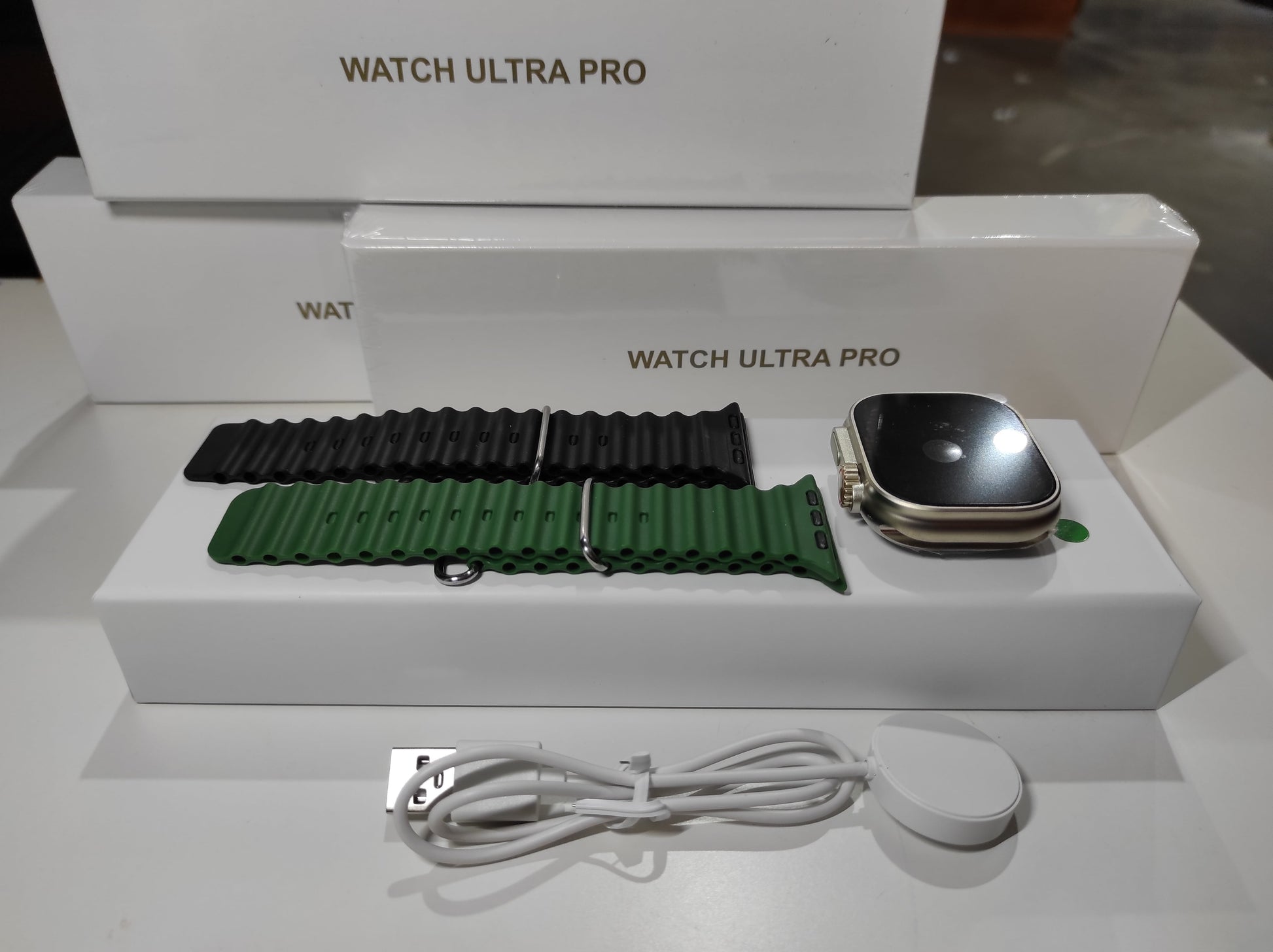 Smartwatch Ultra Pro con 2 correas ( negro + verde ) - additional image 4